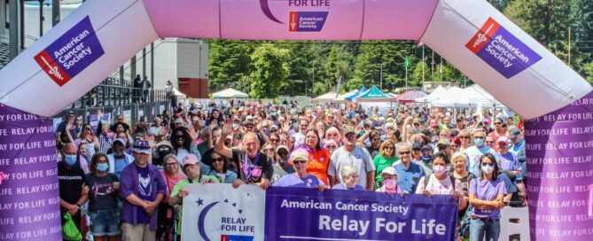 The finish line at Relay for Life of Thurston County